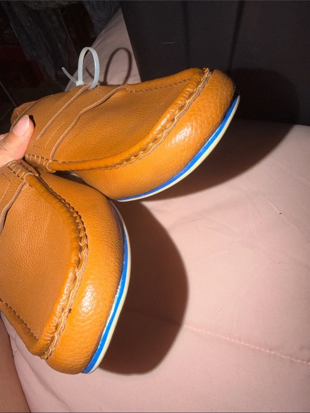 Men's Tan Leather Penny Loafer Slip-On - Picture 8 of 8